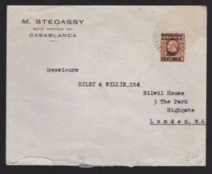 Morocco Agencies 1936 Advertising Cover Stegassy Casablanca Riley Willie London - Picture 1 of 1