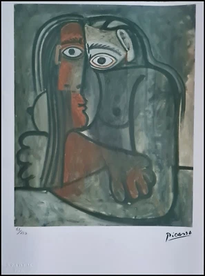 PABLO PICASSO * Naked with Arms.* 28 x 38 cm *signed lithograph*limited # 63/250 - Bild 1 von 4