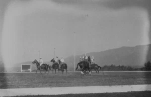 Foto negativa Santa Bárbara Polo Club Field vintage años 20 Carpentería #3 - Imagen 1 de 1