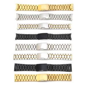New Mens Watch Strap Bracelet STAINLESS STEEL Band Deployment Clasp speed master - Picture 1 of 36