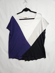 JAG Womens Colour Block Tshirt Top Size M (4105) - Picture 1 of 6