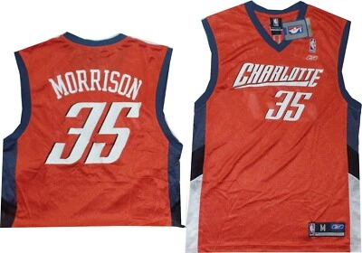 Charlotte Bobcats Adam Morrison Reebok 7001A Older Style Orange Jersey New tags - Image 1 of 4