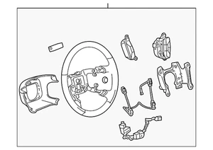 Genuine GM Cocoa Steering Wheel 25852725 - Picture 1 of 2