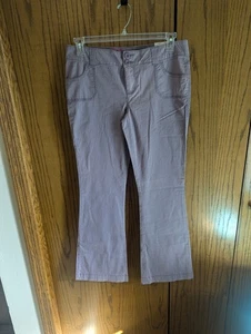 NWT $40 So Size 11 Lavender Flare Pinstripe Pants - Picture 1 of 6