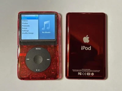 Apple iPod Classic 7ª Generación Atomic Rojo Real (128 GB, 256 GB, 512 GB, 1 TB, 2 TB) Foto 1 de 3