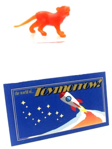 PANTHER - Red Orange PVC Plastic Figure Animal Toy ~ About 1 inch Tall - Picture 1 of 1