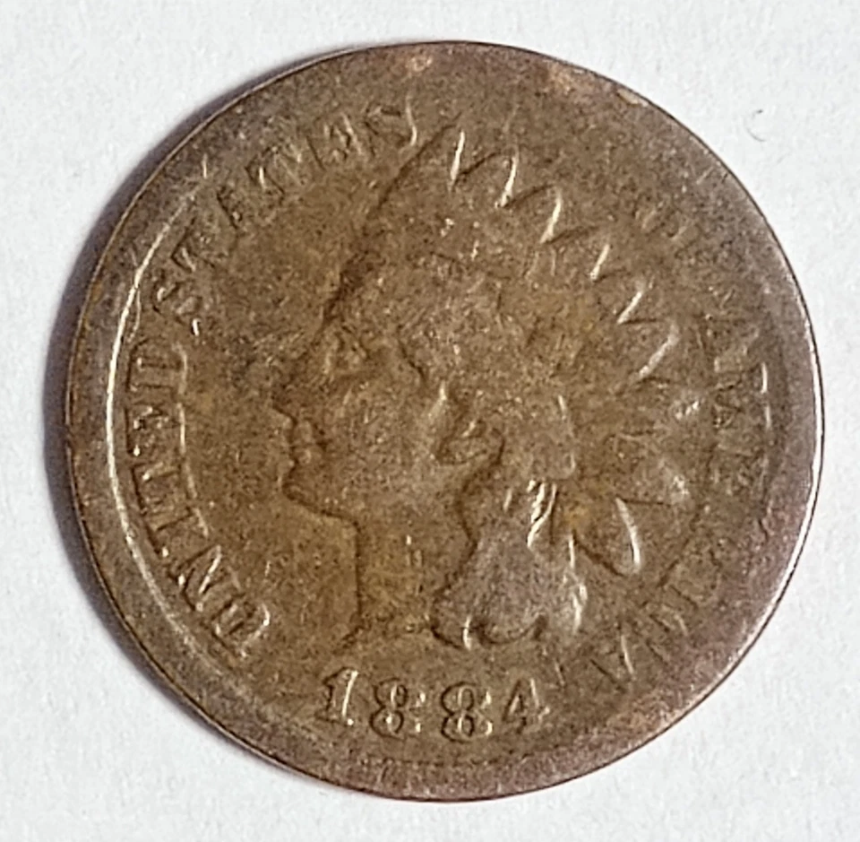 Indian Head Penny Lot of "1" VERY NICE 1884 GOOD OR BETTER°$ FREE SHIPPING $#093 - Image 1 of 1