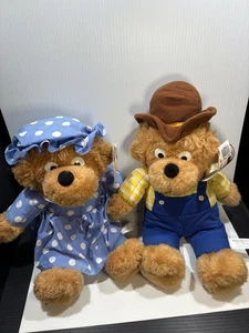 Vintage BERENSTAIN BEARS 28” Papa / 15” Mama Plush (Chosun, 1995) Stan Jan - Picture 1 of 8