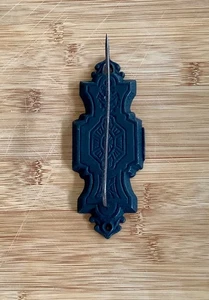 Antik Gusseisen Wandhalterung Papier Rechnung Quittung Rechnung Spike Halter Vintage USA - Bild 1 von 7