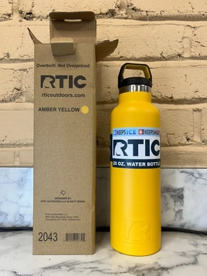 Botella de agua RTIC 20 oz, | AMARILLO ÁMBAR | TOTALMENTE NUEVA Foto 1 de 2