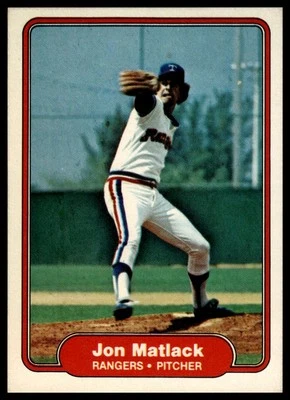 1982 Fleer #323 Jon Matlack - Image 1 of 2