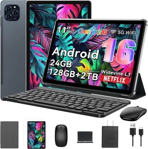 Tablet 2025 Primera Tablet Android 16 del Mundo con Gemini AI, Pantalla FHD de 11 Pulgadas, - Imagen 1 de 9