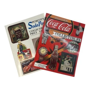 2 Book Lot GOLDSTIEN'S Coca-Cola Collectibles & PETRETTI'S SODA POP Price Guide - Picture 1 of 4