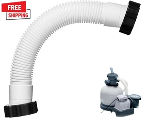 Manguera de bomba de piscina de 16" para piscinas sobre el suelo de 1,5" de diámetro para filtros de arena y sal - Imagen 1 de 11