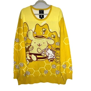 Sanrio Pompompurin Bee Costume Portrait Sweater BoxLunch Exclusive Women Size 3X - Picture 1 of 17