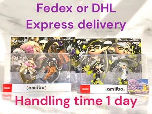 amiibo Squid Sisters Off The Hook Set Splatoon 3 Nintendo Switch Figuren NEU - Bild 1 von 42