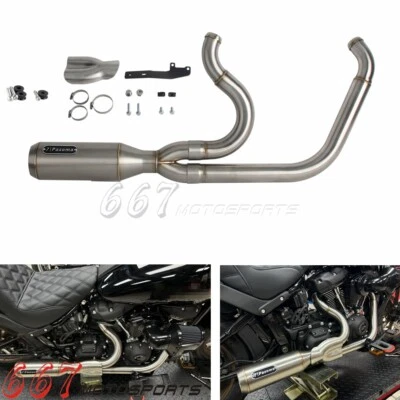 Silenciador de escape 2 en 1 para Harley Low Rider ST FXLRST FXLRS Street Bob 2018-25 Foto 1 de 4