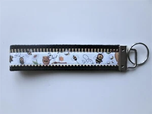 Honey Bees Key Chain Key Ring Key Fob Free Ship Made in USA - Picture 1 of 4