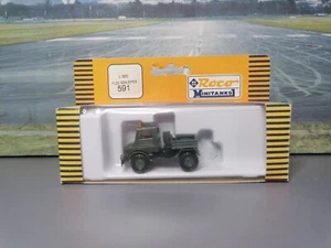 🚩Roco Minitanks 591 U 1200 Unimog trattore FLZG 1:87H0 esercito tedesco Herpa Busch - Foto 1 di 4