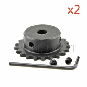 Cadena de rodillos de motor piloto de metal 2 piezas 04C 22T diámetro de piñón de distribución 14 mm 25H #25 - Imagen 1 de 4