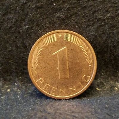 1974-F Germany (West, BRD) pfennig, Stuttgart, red proof, KM-105 - Image 1 of 4