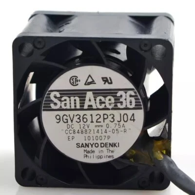 SANYO 9GV3612P3J04 12V 0.75A 3828 3.8CM Cooling Fan - Image 1 of 2