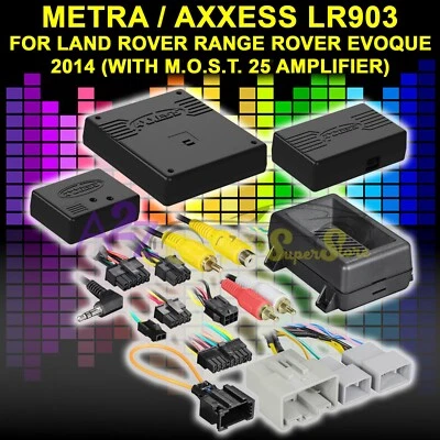 Land Rover Range Rover Evoque 2014 Metra LR903 con SWC y conserva pantalla de fábrica Foto 1 de 2