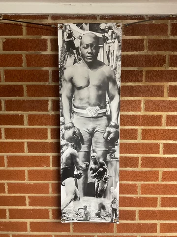 NEW 33x10apx JACK JOHNSON vinyl Poster Mike Tyson Boxing ggg ryan Garcia fury Cover
