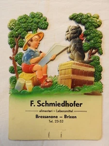 Alte Kartonwerbung - F. Schmiedhofer - Lebensmittel - Brixen - Bressanone (A) - Picture 1 of 2