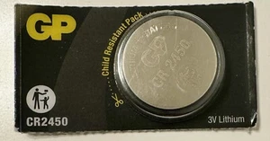 3V Lithium Batterie für OOONO Alarm System GP CR2450/DL2450 - Bild 1 von 1