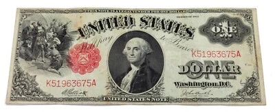 Series of 1917 $1 United States Note Very Fine VF Condition Fr #37 - Image 1 of 4