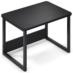 Soporte de impresora con almacenamiento para hogar de oficina estante para organizador de escritorio (negro) - Imagen 1 de 6