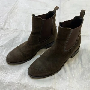 THURSDAY Womens Ankle Boots Mocha Brown Suede Casual Rugged Size 9 - Picture 1 of 11