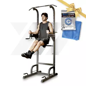 Power Tower Stazione Fitness Multifunzione per Flessioni Trazioni Fitness Dip - Foto 1 di 9
