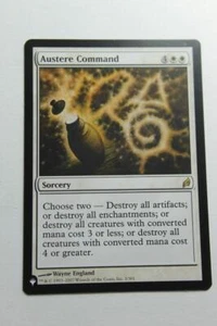 Magic The Gathering Austere Command x1 - La lista - Ligeramente jugado - Imagen 1 de 1