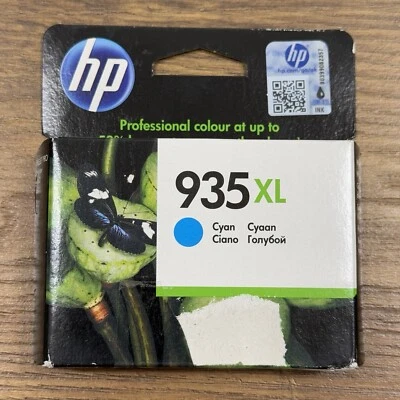HP 935XL CYAN Ink Cartridge Genuine HP OfficeJet C2P24AE NEW SEALED EXPIRED - Image 1 of 4
