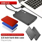 USB2.0 2.5" SATA HDD SSD Enclosure Mobile Hard Disk Case Box for Laptop CodA#$6