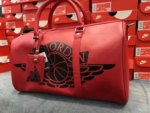 Jordan Jumpman “Wings” Leather Duffel Bag - Limited Edition - Picture 1 of 16
