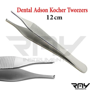 Pinza per tessuti Adson dentale pinzetta da cucina dermatologia pollice laboratorio chirurgico nuova - Foto 1 di 2