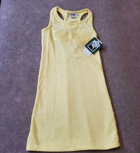 NWT Puma Girl's 6 XS Yellow Racerback Dress Glitter Logo Nwt  - Picture 1 of 6