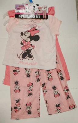 Nuevo con etiquetas Juego de pijama de 3 piezas Disney Minnie Mouse 2T Foto 1 de 2