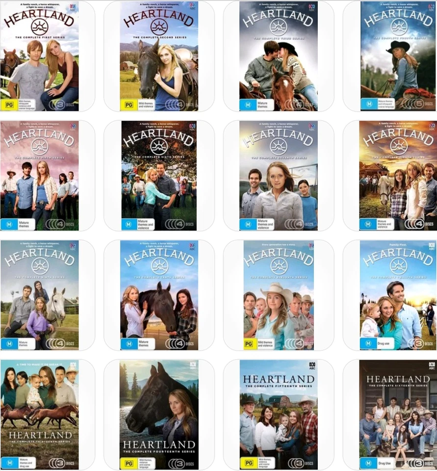 HEARTLAND: Series 1-16 (DVD, 62-Disc set) NEW - Image 1 of 1