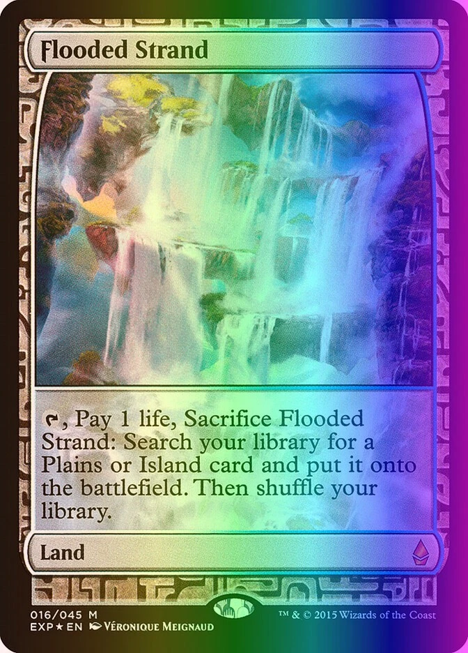 MTG Magic the Gathering Flooded Strand (16/45) Zendikar Expeditions LP FOIL - Image 1 of 1