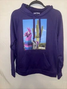 Sudadera con Capucha Fortnite M, Gráfico Llama Saguaro Estampado Cactus Púrpura Flamenco - Imagen 1 de 3
