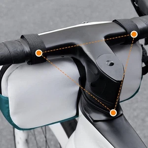 Waterproofs Bike Handlebar Bag Bicycles Front Bag Large Capacity Storage Bag - Picture 1 of 8