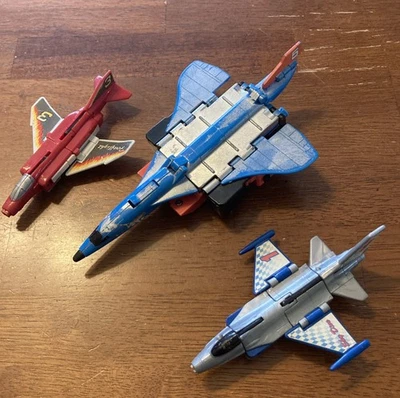 Lot of Vintage G2 Transformers Aerialbots Silverbolt Fire Fight Sky Dive 1994 - Image 1 of 4