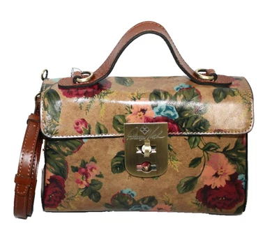 PATRICIA NASH Carisbrooks Victorian Garden Satchel Crossbody Floral Leather - Image 1 of 4