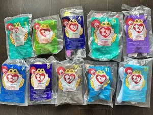Ty Teenie Beanie Babies 1993 McDonald's Lot of 10 #1-12 (see Pic) New In Bags - Picture 1 of 4