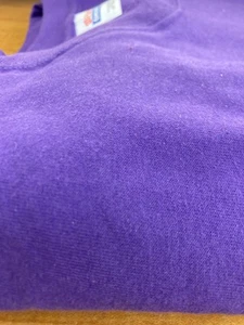 Hanes viola anni 90 vintage punto singolo bianco misto comfort USA taglia XL - Foto 1 di 4