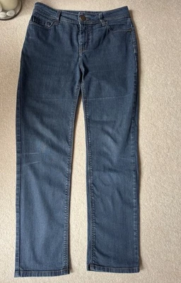 PER UNA (M&S) Blue Jeans 10S Cotton With Elastane W27” Inside Leg 26” Ankle 7” - Image 1 of 4